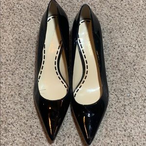 Enzo Angiolini Black Patent Pointed Flats